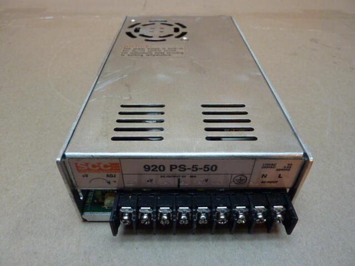 Used STATIC CONTROL SYSTEMS Power Supply 920PS-5-50 #29116