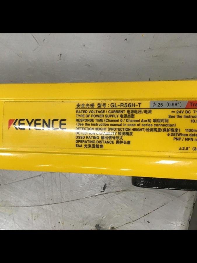 Used KEYENCE CORP Light Curtain GL-R56H-T #140911
