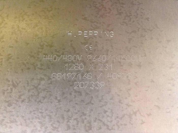 H PEPPING 9660/11500 Watt Ceramic Heater Band 88197168 / 40929 Used