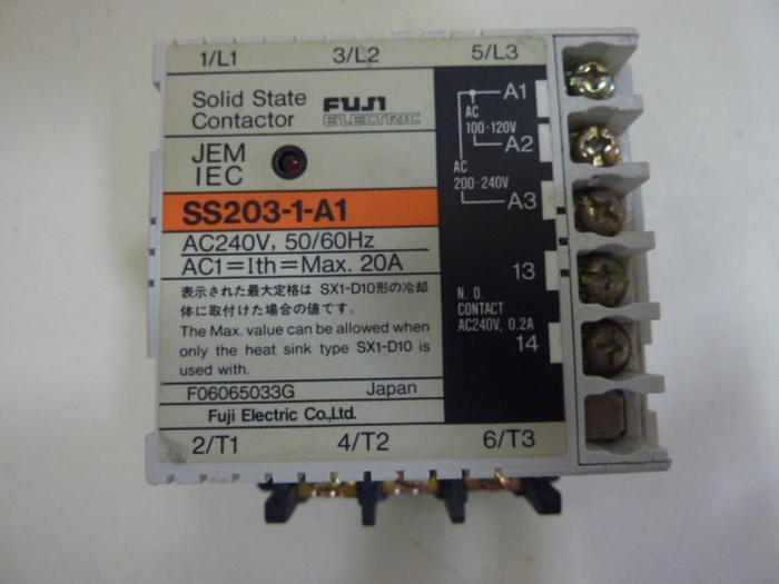 Used FUJI ELECTRIC Solid State Contactor SS203-1-A1 #67047