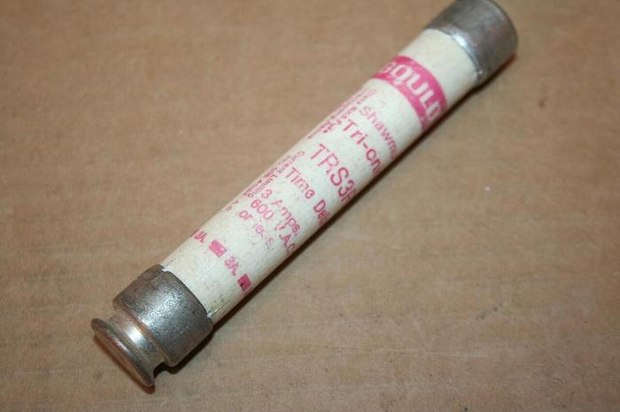 Used GOULD / SHAWMUT 3 Amp Fuse TRS3R Used