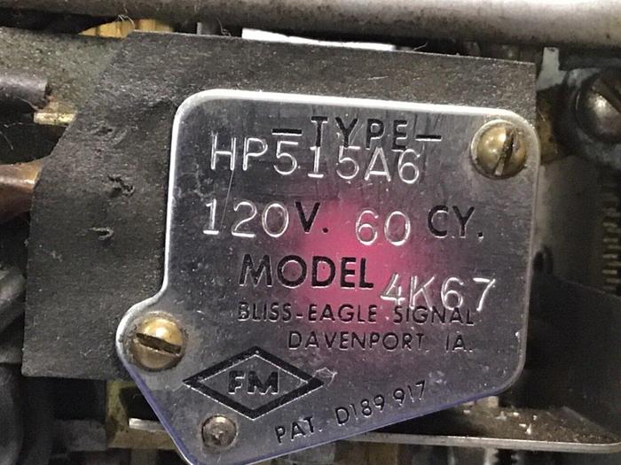 Used EAGLE SIGNAL Reset Timer HP515A6 #135481