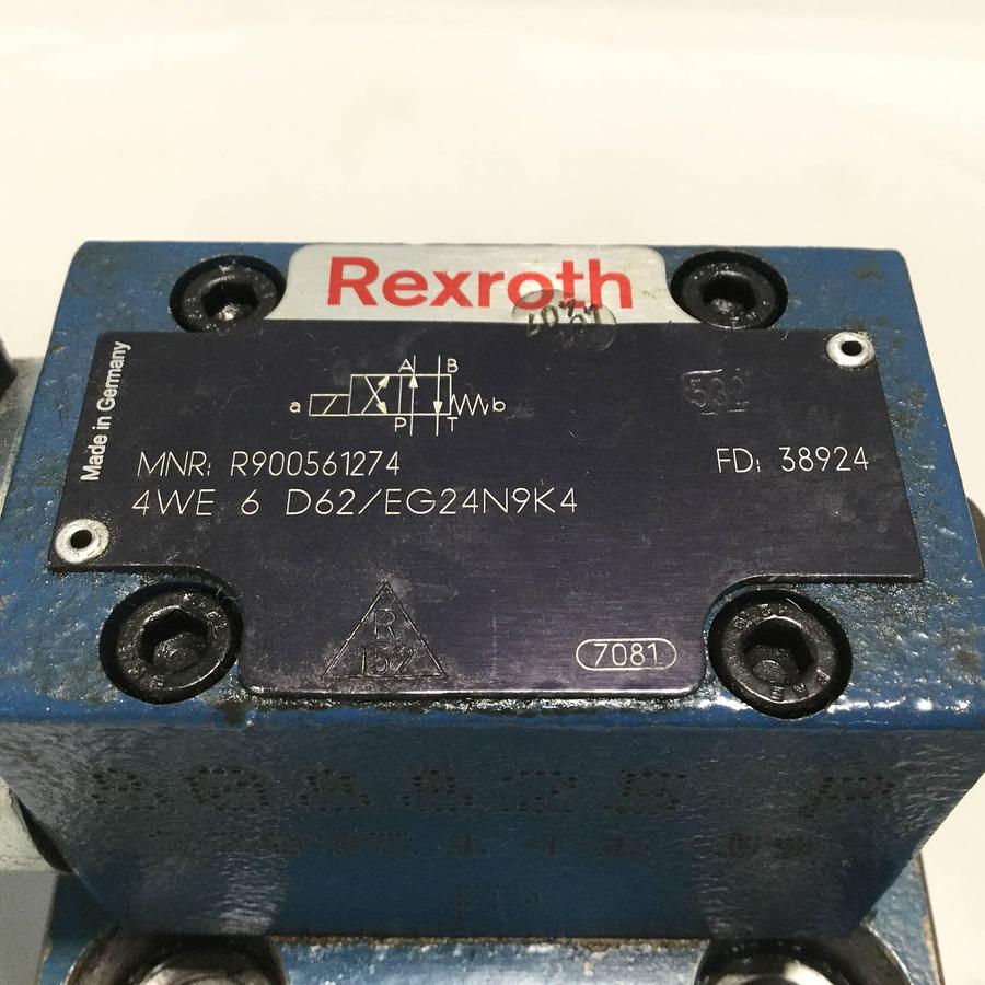 Used REXROTH Valve 4WE6D62EG24N9K4 Used
