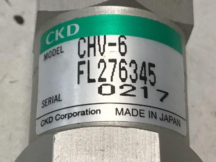 Used CKD CORP Check Valve CHV-6 #126600