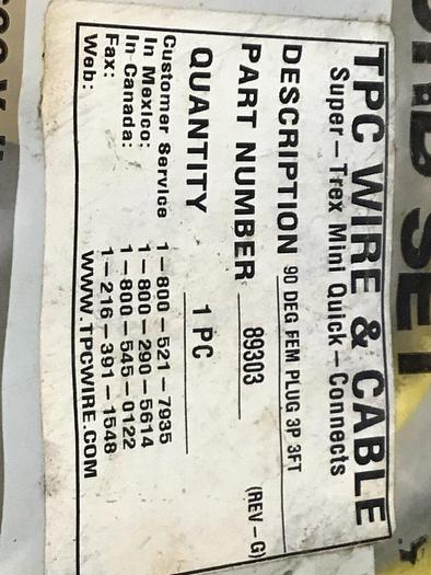 TPC WIRE & CABLE Cable 89303 #128561