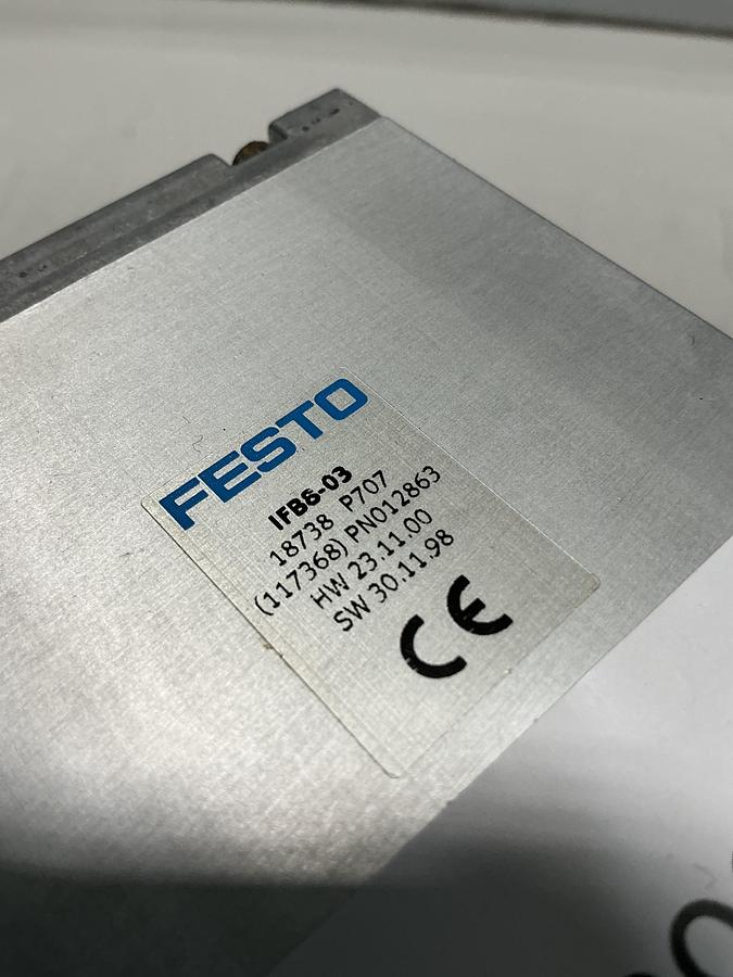 Used FESTO Control Block w/ Valves IFB8-03 #52693