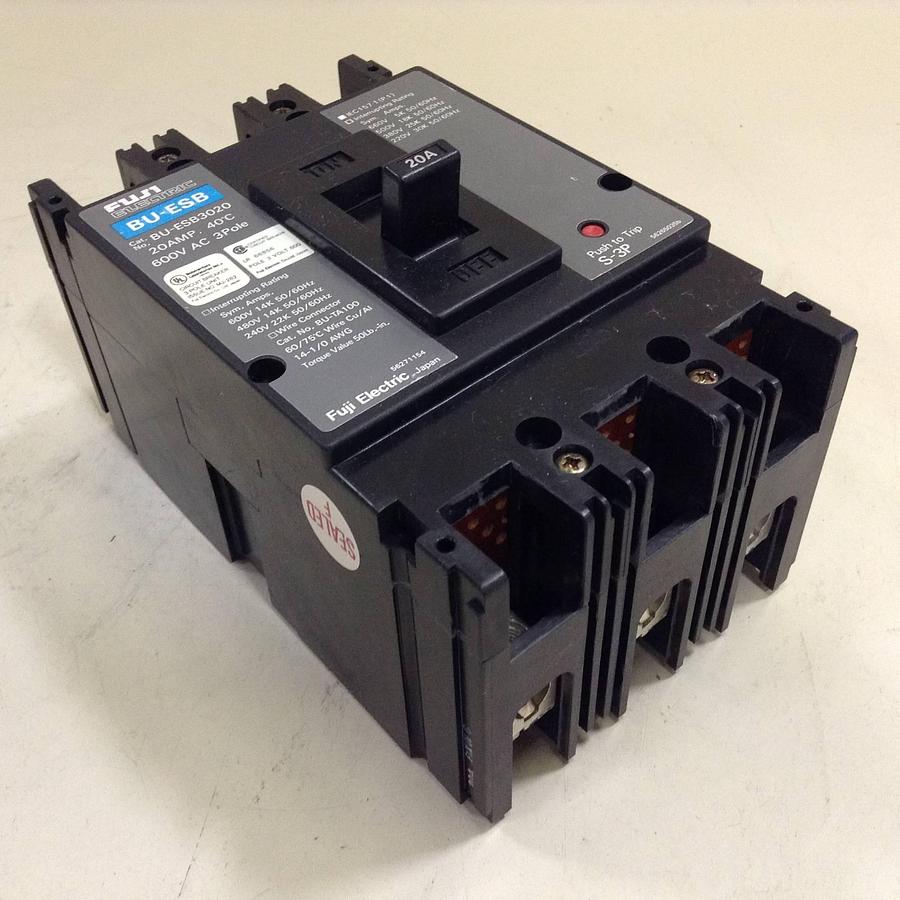 Used FUJI ELECTRIC 20 Amp Circuit Breaker BU-ESB3020 Used