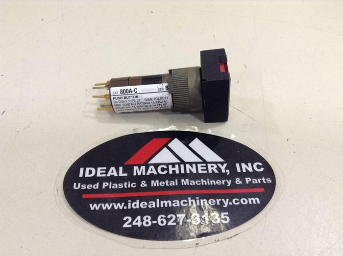 Used ALLEN BRADLEY Push Button 800A-C RED #76603