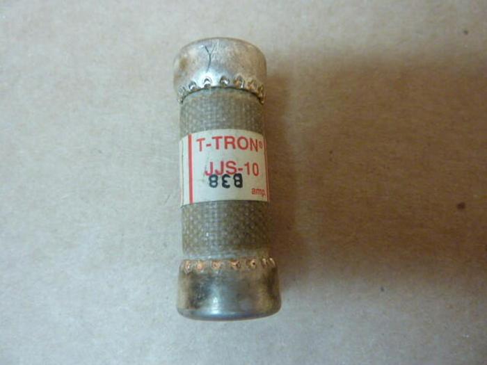 Used TRON / BUSSMANN 10 Amp Fuse JJS-10 #36088