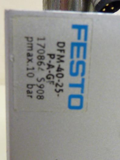 Used FESTO Pneumatic Cylinder DFM-40-25-P-A-GF #57350