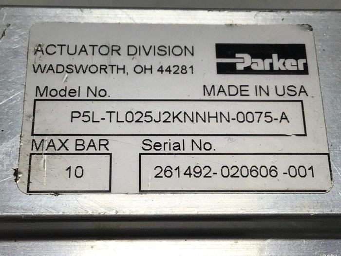 Used PARKER Actuator Cylinder P5L-TL025J2KNNHN-0075-A #112900