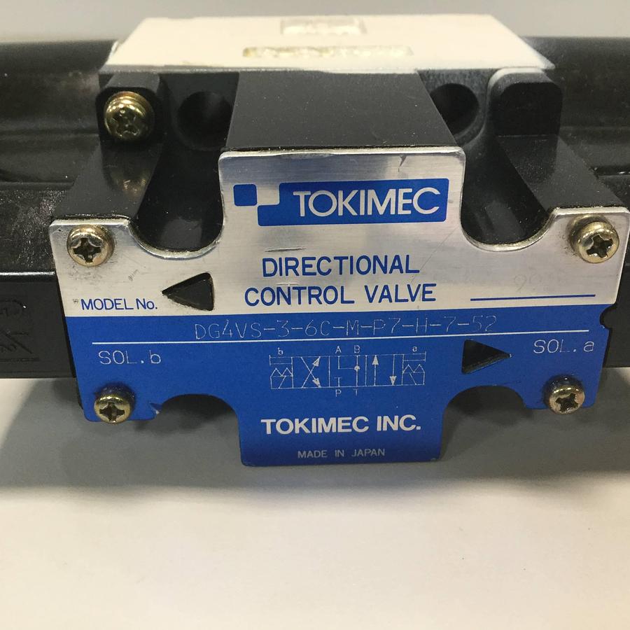 Used TOKIMEC Directional Control Valve DG4V-3-6C-M-P7-H-7-52 USED