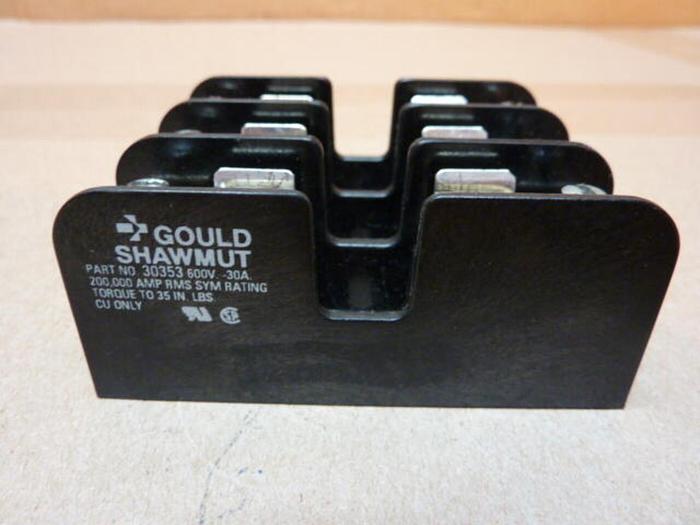 Used GOULD 30 Amp Fuse Holder 30353 #30106