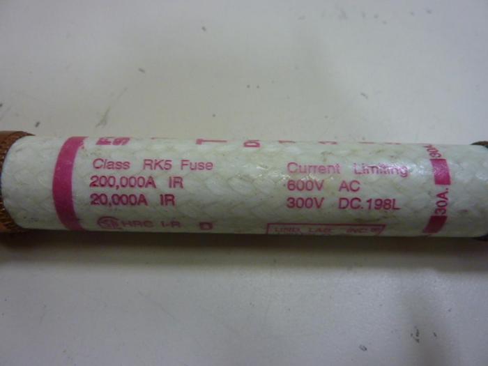 Used GOULD / SHAWMUT 30 Amp Fuse TRS30R #62442