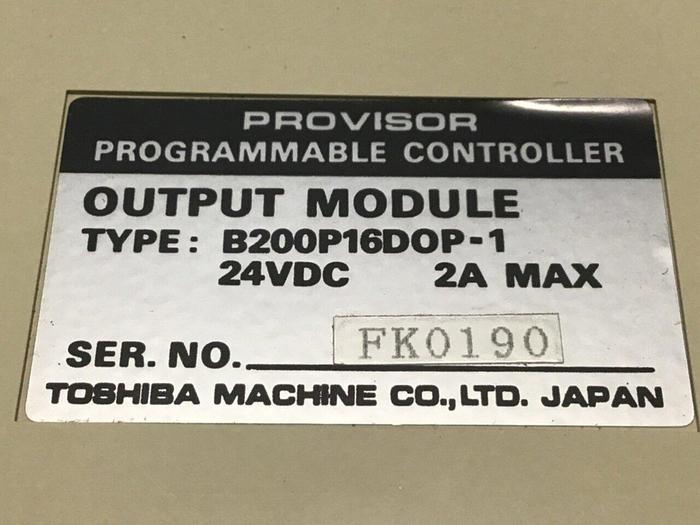 Used TOSHIBA Output Module B200P16DOP-1 #111748