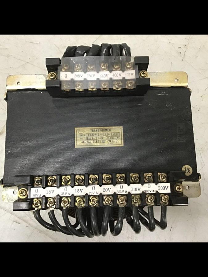 Used SHOWA 1.6 KVA Transformer 42173-1 USED