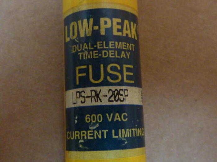 Used BUSS / BUSSMANN 20 Amp Fuse LPS-RK-20SP #36139