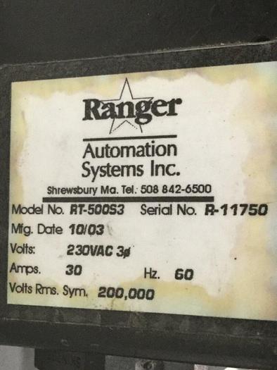 Used RANGER AUTOMATION SYSTEMS Interface RT-500S3 INTERFACE #105304