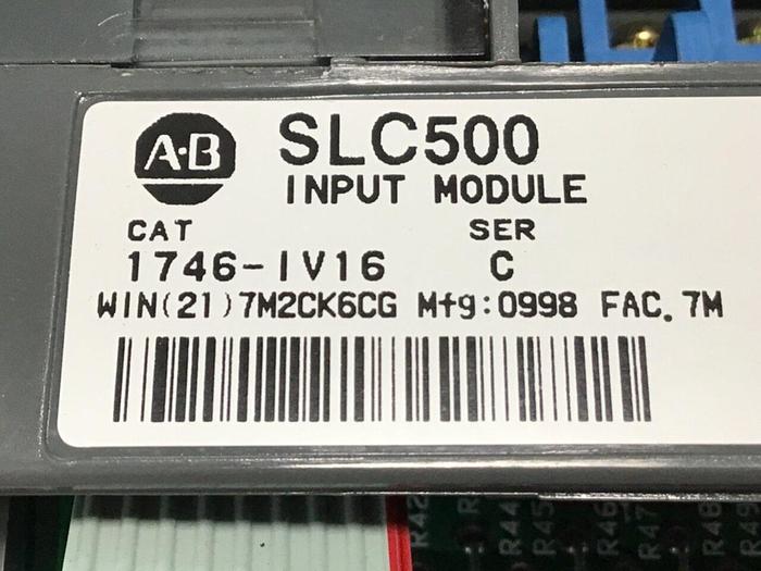 Used ALLEN BRADLEY Input Module 1746-IV16 SER C Used