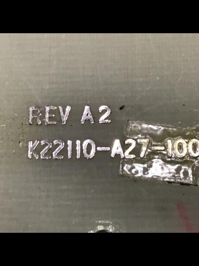 Used VAN DORN CRT Pathfinder Data Panel K22110-A27-100 USED