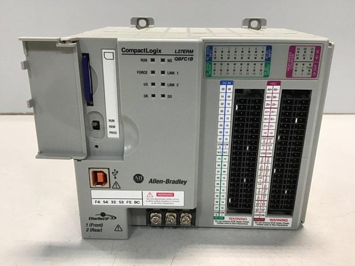 Used ALLEN BRADLEY Compact Logix 1769-L27ERM-QBFC1B SER A Used