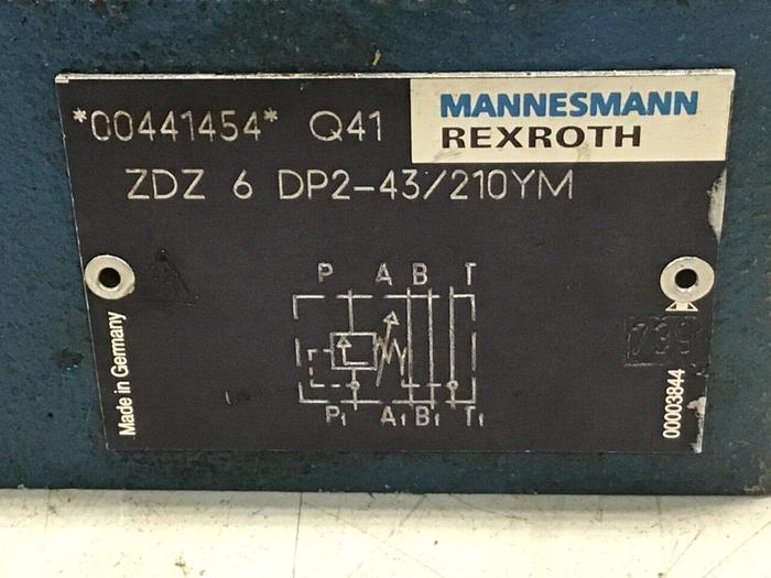 Used REXROTH Valve ZDZ 6 DP2-43/210YM #137490