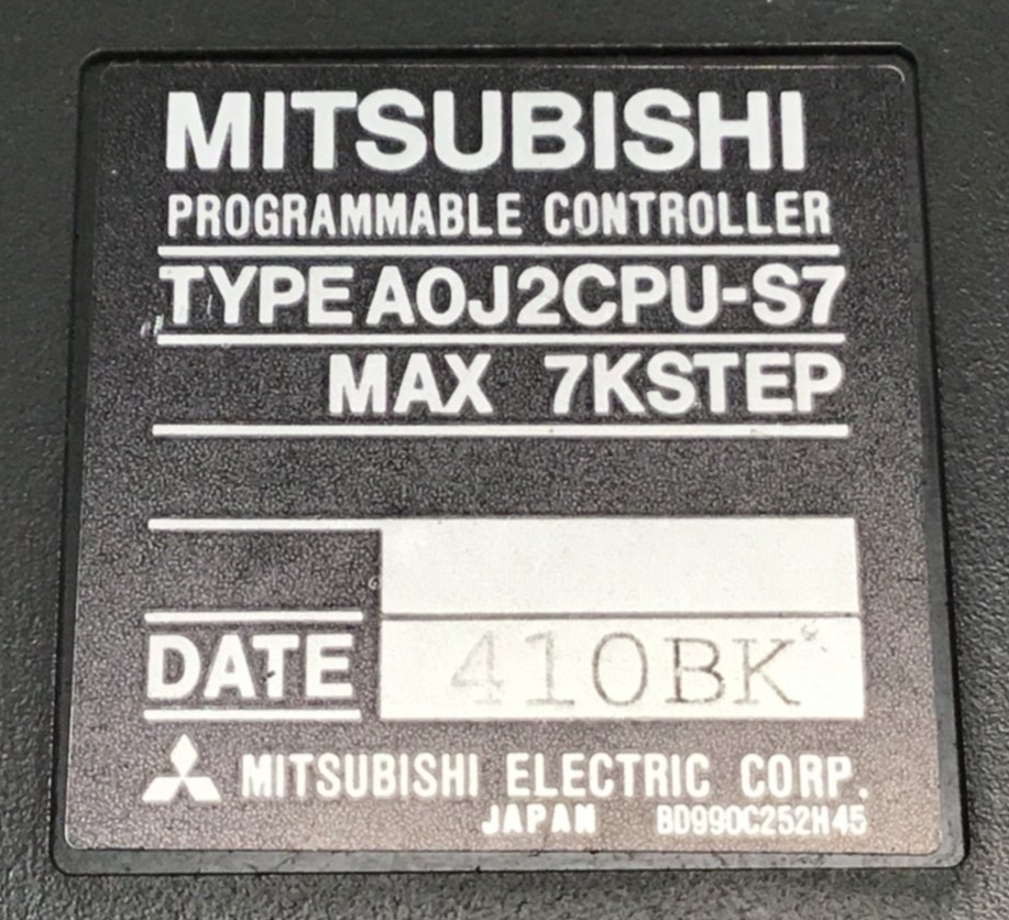 Used MITSUBISHI Programmable Controller A0J2CPU-S7 USED