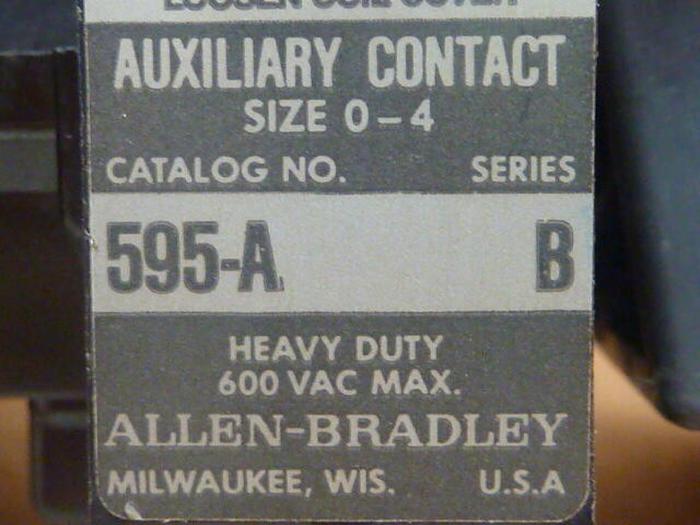 Used ALLEN BRADLEY Motor Starter Size 0 509-AOD SER B #34727