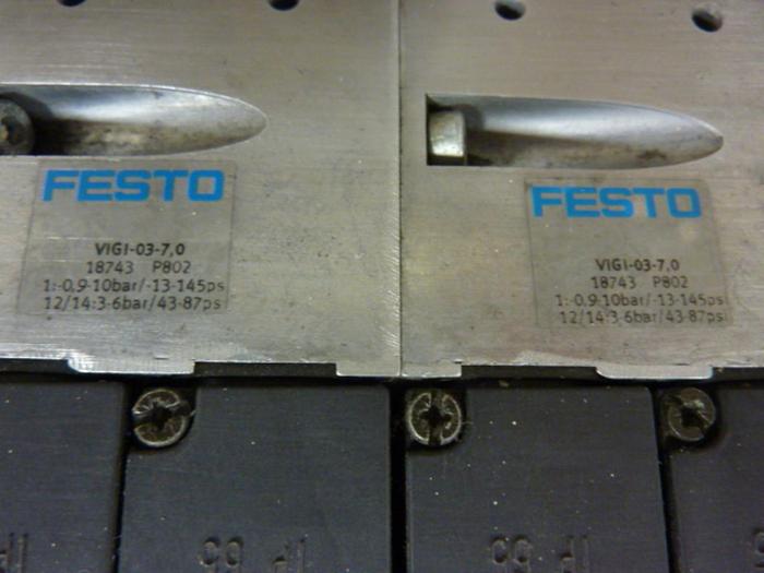 Used FESTO Control Block w/ Valves IFB8-03 #52800