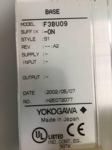 Used YOKOGAWA 9-Slot Base Circuit Board F3BU09-0N #98801