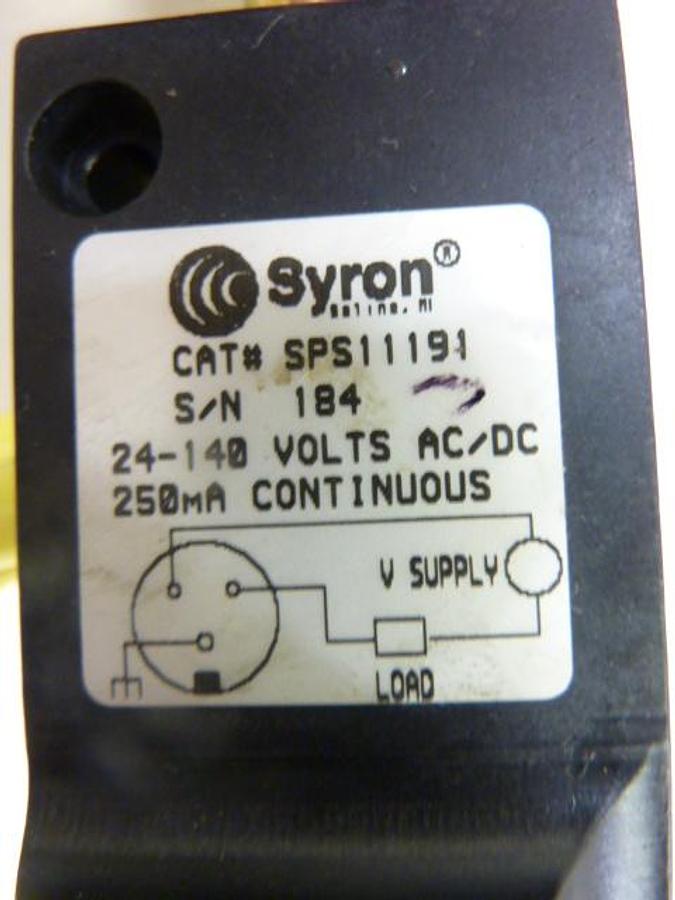 Used SYRON Proximity Switch SPS11191 USED
