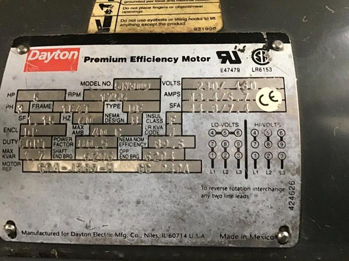 Used NELMOR 5 HP Grinder / Granulator, G810FX, Used