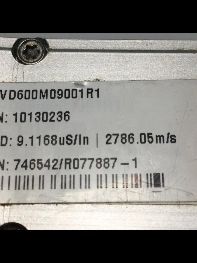 Used TEMPOSONICS INC Linear Transducer LSVD600M09001R1 USED