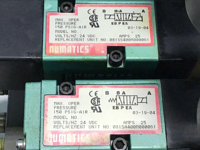 Used NUMATICS Solenoid Valve 081SA400M000061 #130807