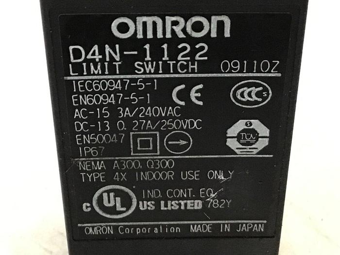 Used OMRON Limit Switch D4N-1122 #121657
