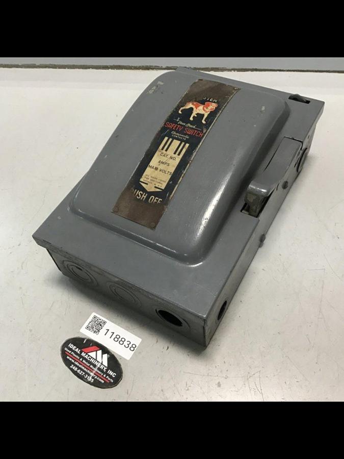 Used SIEMENS 30 Amp Disconnect Switch F351 USED