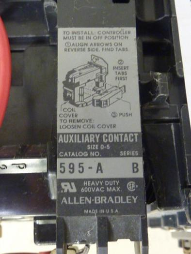 Used ALLEN BRADLEY Starter 509-BOD SER B W25 #67427
