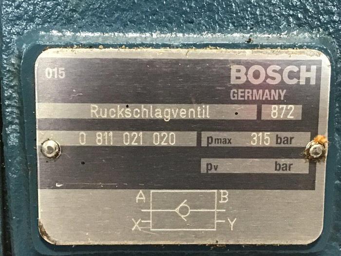 Used BOSCH Check Valve 0 811 021 020 #136726