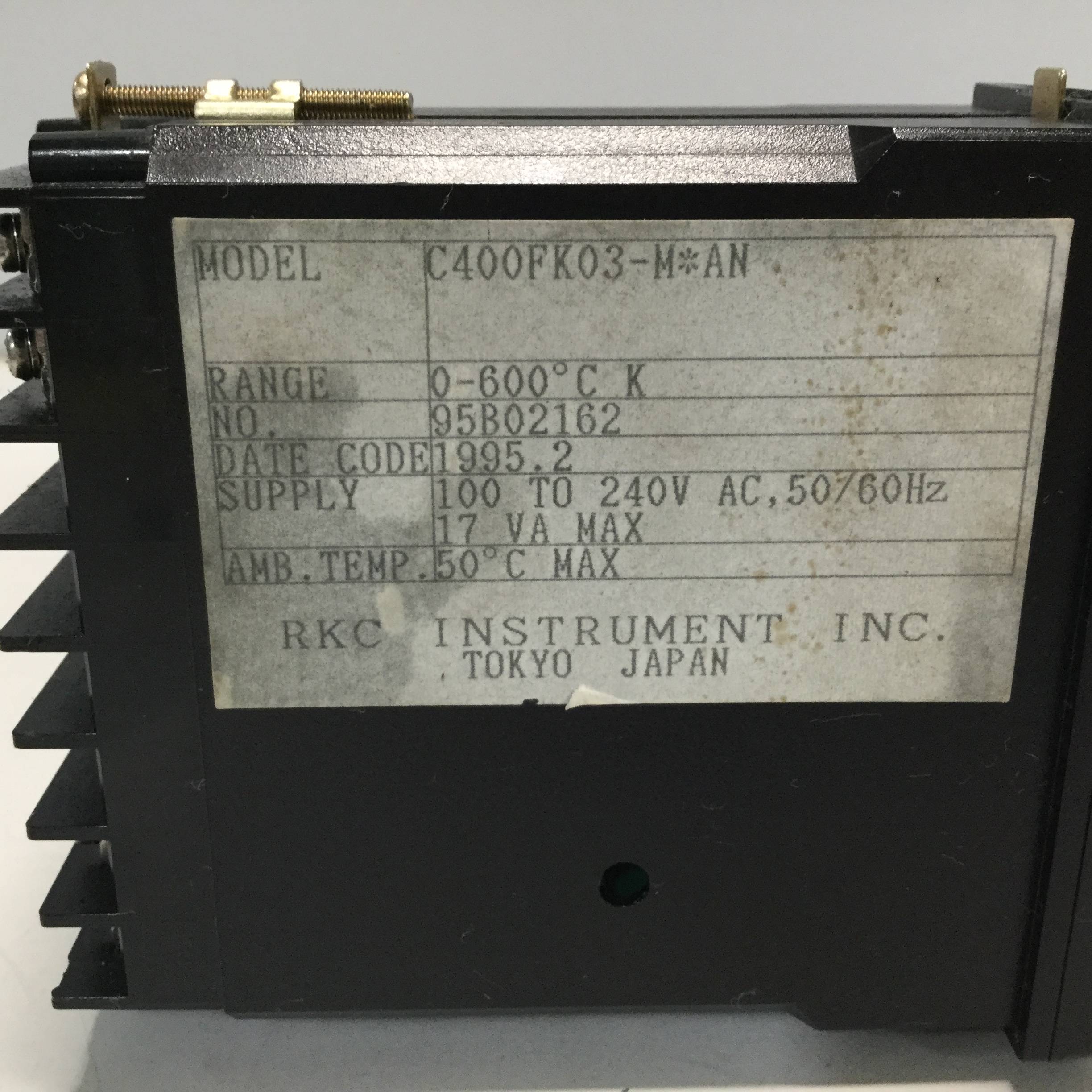 Used RKC Temperature Control REX-C400FK03MAN USED