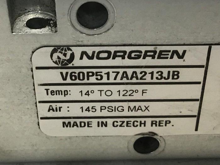Used NORGREN Solenoid Valve V60P517AA213JB #112921