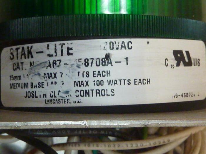 Used JOSLYN CLARK STAK-LITE A67-458708A-1 #37030