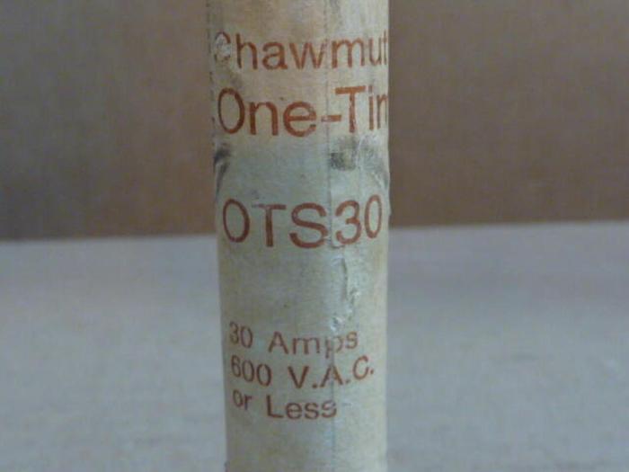 Used GOULD / SHAWMUT 30 Amp Fuse OTS30 #33649