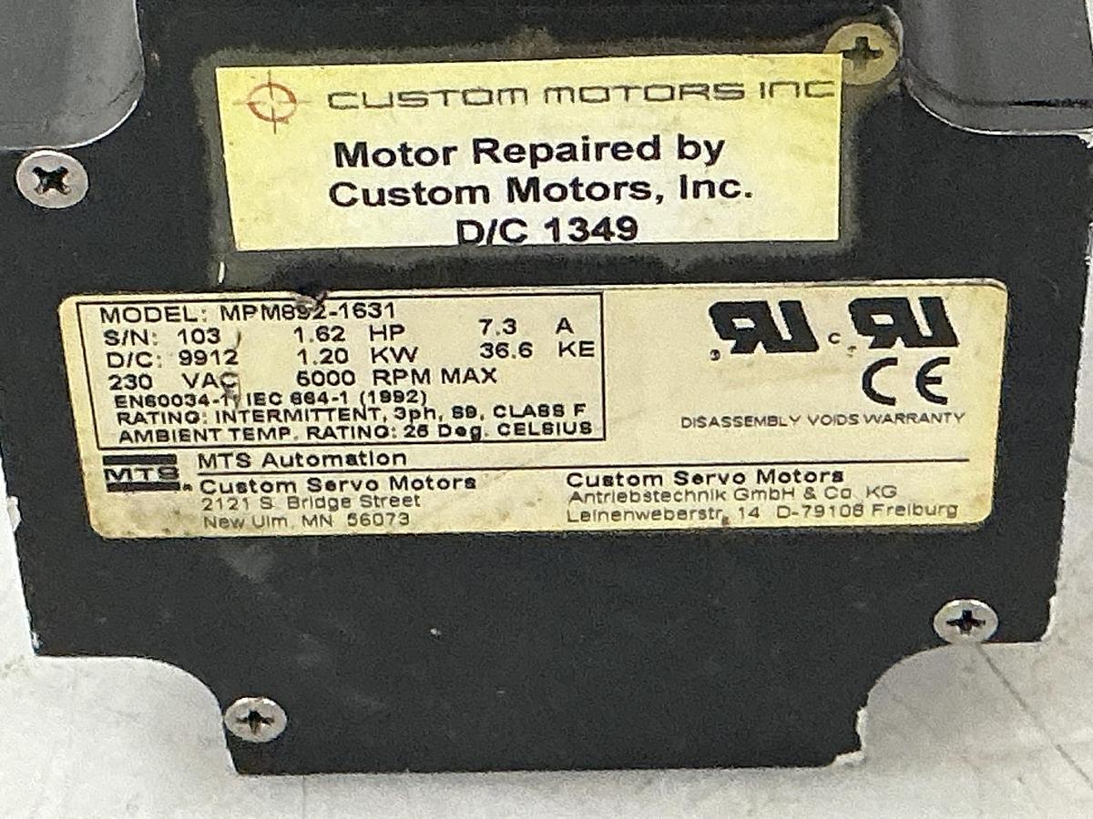 Used MTS AUTOMATION MPM892-1631