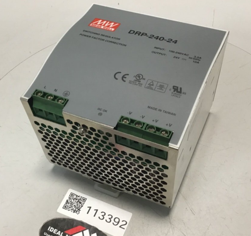 Used MEAN WELL Power Supply DRP-240-24 USED
