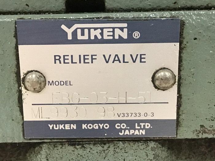 Used YUKEN Relief Valve EDG-01V-H-1-PNT09-51 #138032