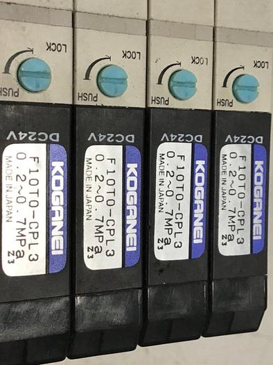 Used KOGANEI Manifold w/ Valves F10M4AJ #120901