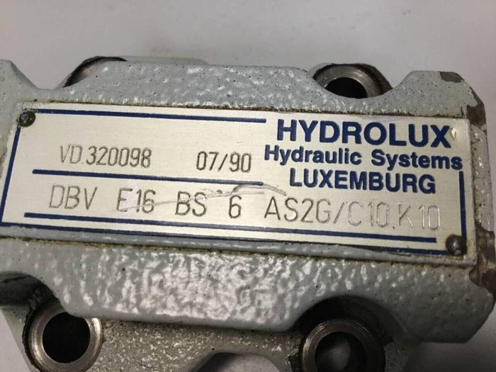 Used HYDROLUX Valve DBV E16 BS 6 AS2G/C10.K10 #98895