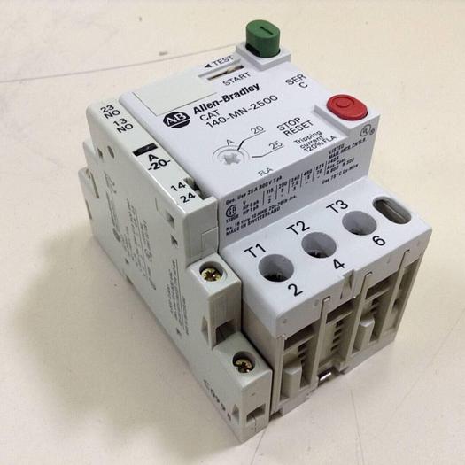 Used ALLEN BRADLEY Manual Motor Starter 140-MN-2500 SER C #87092