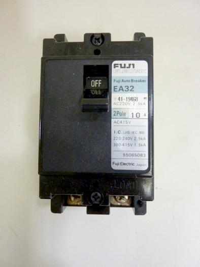 Used FUJI ELECTRIC 10 Amp Circuit Breaker EA32-10 #64354