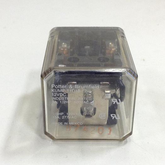 Used POTTER & BRUMFIELD Relay KUMP-11D18-12 #76397